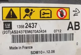 13582437 блок управління airbag (srs) Opel Zafira C 2012