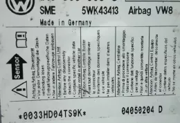 48836 блок управления AirBag (SRS) Volkswagen Golf V 2003