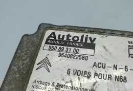 5505893100 блок управления AirBag (SRS) Citroen Xantia 1998