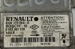8200375764A блок управління airbag (srs) Renault Clio II 2004