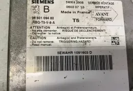 9650109680 блок управления AirBag (SRS) Peugeot 307 2003