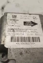 306383758 блок управления AirBag (SRS) Opel Astra G 2000