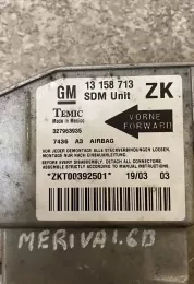 ZKT00392501 блок управління airbag (srs) Opel Meriva A 2003