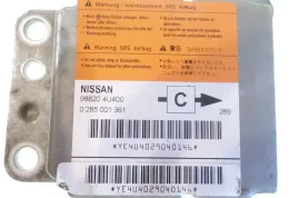 98820 блок управління airbag (srs) Nissan Almera Tino 2002