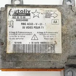 9660349980 блок управления AirBag (SRS) Peugeot 206 2005