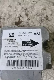 BGS0781107 блок управления AirBag (SRS) Opel Zafira A 2003