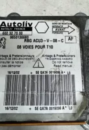 602327000 блок управління airbag (srs) Peugeot 206 1999