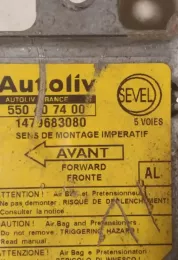 550407400 блок управління airbag (srs) Peugeot 806 1994
