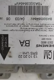 099819088 блок управления AirBag (SRS) Opel Vectra C 2004