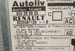 8200481129B блок управління airbag (srs) Renault Megane II 2002