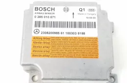A2308200985 блок управління airbag (srs) Mercedes-Benz SL R230 2010