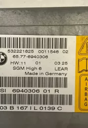 6940306 блок управління airbag (srs) BMW 5 E60 E61 2004