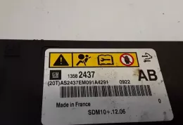 AS2437EM091A4291 блок управління airbag (srs) Opel Meriva B 2012