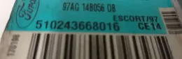 510243668016 блок управління airbag (srs) Ford Escort 1995