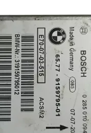 E700703515 блок управления AirBag (SRS) BMW X5 E70 2010