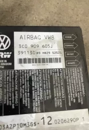 0206290P блок управління airbag (srs) Volkswagen PASSAT B6 2008