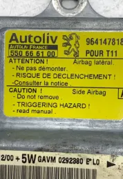 9641478180 блок управління airbag (srs) Peugeot 206 2006