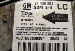 LCT0638392S блок управления AirBag (SRS) Opel Corsa C 2003
