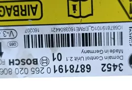 0265020806 блок управления AirBag (SRS) BMW 6 F06 Gran coupe 2016