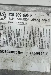 17040803F блок управления AirBag (SRS) Volkswagen Polo 2004