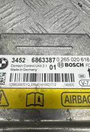 6863387 блок управления AirBag (SRS) BMW 3 F30 F35 F31 2014