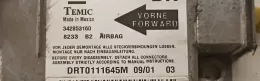 DRT0111645M блок управления AirBag (SRS) Opel Corsa C 2001