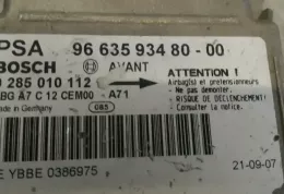 9663573480 блок управління airbag (srs) Peugeot 207 2006