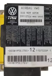 1107320P блок управління airbag (srs) Volkswagen PASSAT B6 2008