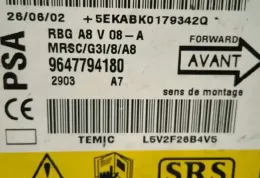 48555 блок управления AirBag (SRS) Citroen C3 2002