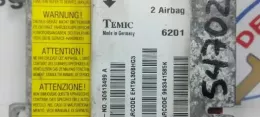 54702 блок управління airbag (srs) Volvo S40, V40 1995