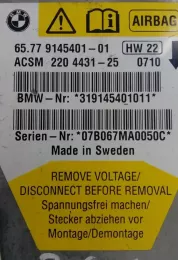 6577914540101 блок управління airbag (srs) BMW 5 E60 E61 2005