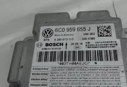 6C0959655J10N блок управління airbag (srs) Volkswagen Polo V 6R 2016