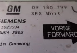 9180799 блок управления AirBag (SRS) Opel Astra G 1999