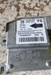 YST0026972F блок управління airbag (srs) Opel Meriva A 2005