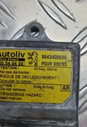 0786847 блок управління airbag (srs) Peugeot 406 2001