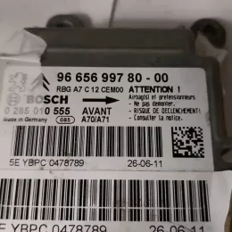 6546J6 блок управління airbag (srs) Peugeot 207 2006