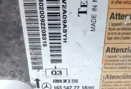 89343 блок управління airbag (srs) Mercedes-Benz ML W163 2001