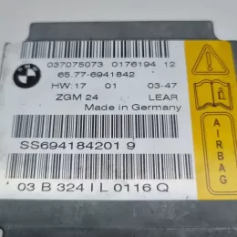 6941842 блок управління airbag (srs) BMW 7 E65 E66 2002