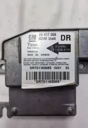 DRT0116358S блок управління airbag (srs) Opel Corsa C 2001