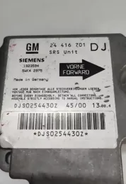DJS0254430Z блок управління airbag (srs) Opel Vectra B