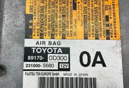 891700D300 блок управління airbag (srs) Toyota Yaris 2013