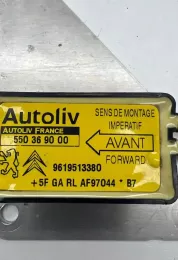 550369000 блок управління airbag (srs) Citroen Berlingo 2000