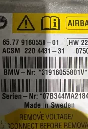 07B344MA21840 блок управління airbag (srs) BMW 5 E60 E61 2004