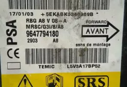 48556 блок управління airbag (srs) Citroen C3 2002