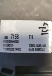13537158 блок управління airbag (srs) Chevrolet Camaro 2016