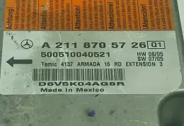 A2118705726Q1 блок управления AirBag (SRS) Mercedes-Benz CLS AMG C219 2005