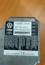 0709130P блок управління airbag (srs) Skoda Superb B6 (3T) 2010