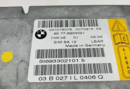 SI6933021015 блок управления AirBag (SRS) BMW 1 E81 E87 2002