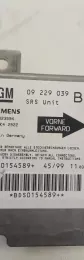 BDS0154589 блок управління airbag (srs) Opel Vectra B 2001