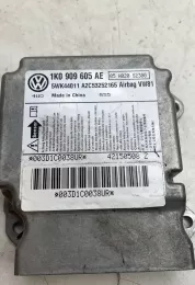 1K0909605AE блок управления AirBag (SRS) Volkswagen Scirocco 2016